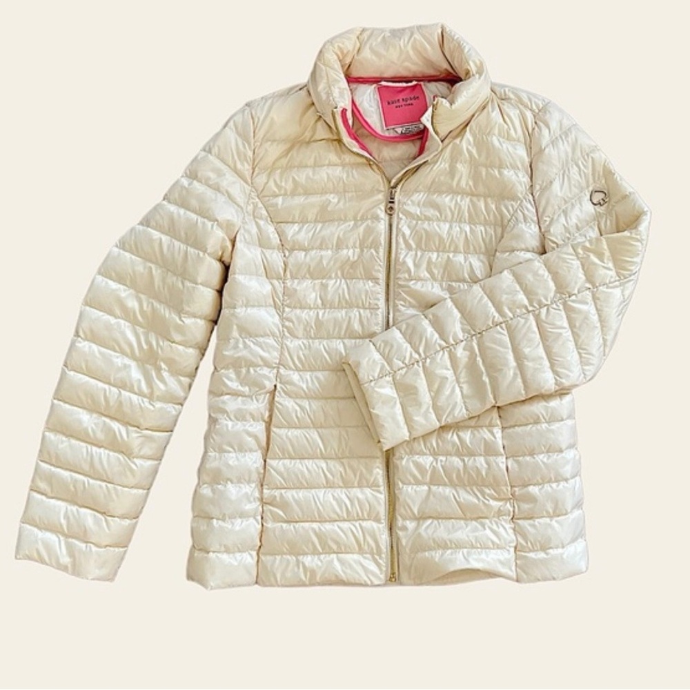 Kate Spade White Quilted Jacket